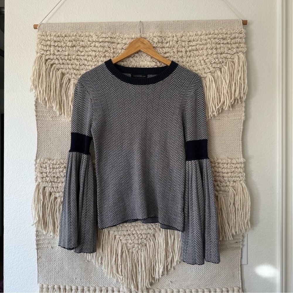 Slate & Willow Pleated Sleeve Sweater